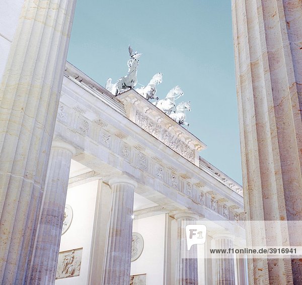 Quadriga  Brandenburg Gate  Berlin  Germany  Europe