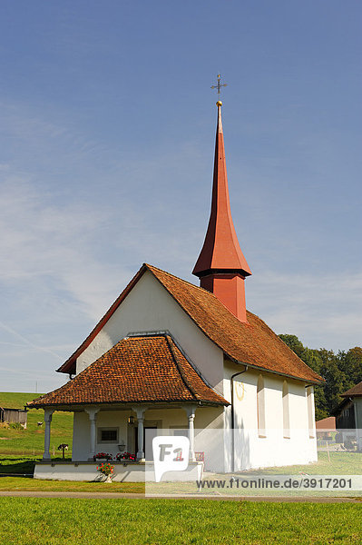 Kapelle St. Gallus und St. Einbeth  Adelwil  Sempach  Kanton Luzern  Schweiz  Europa Kanton Luzern