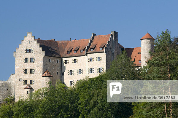 Burg Rabenstein über Waischenfeld  Fränkische Schweiz  Franken  Bayern  Deutschland  Europa