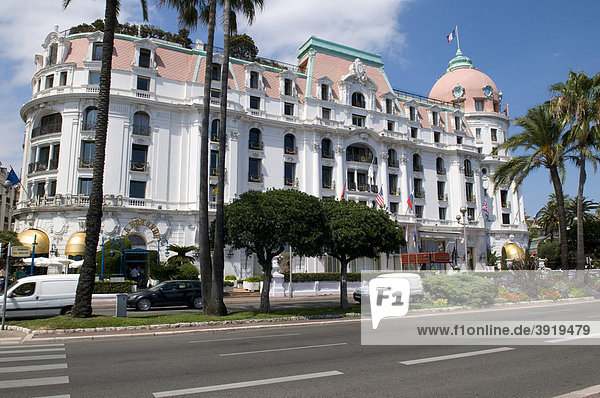 Hotel Negresco an der Promenade des Anglais  Nizza  Cote d'Azur  Provence  Frankreich  Europa