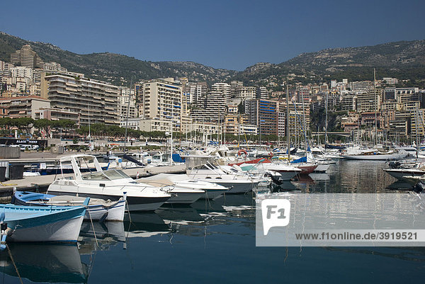 Hafen und Ortsansicht  Monte Carlo  Monaco  CÙte d'Azur  Europa