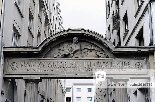 Firmenschild  Mannesmannröhren und Eisenhandel  Straßburg  Elsass  Frankreich  Europa