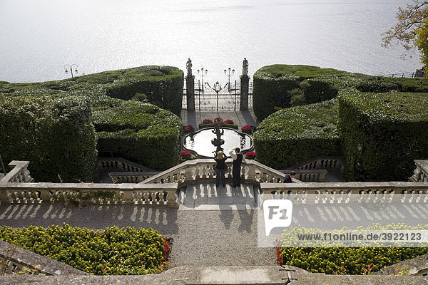 Garten und Terrassen der Villa Carlotta  Comer See  Tremezzo  Italien  Europa