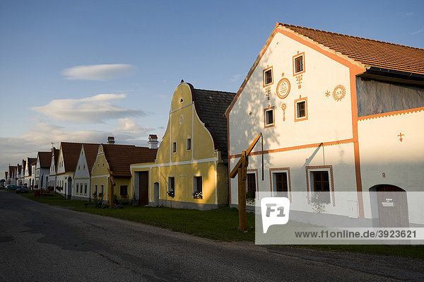 Historisches Dorf  Holasovice  UNESCO Weltkulturerbe  Südböhmen  Tschechische Republik  Europa
