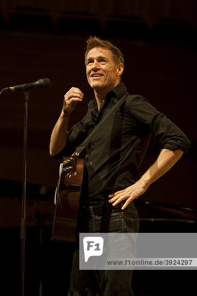 The Canadian singer and songwriter Bryan Adams live in the KKL concert hall in Lucerne  Switzerland