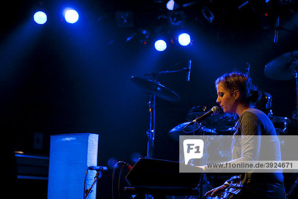 Swiss singer-songwriter Anna Aaron live in the Schueuer concert venue Lucerne Switzerland