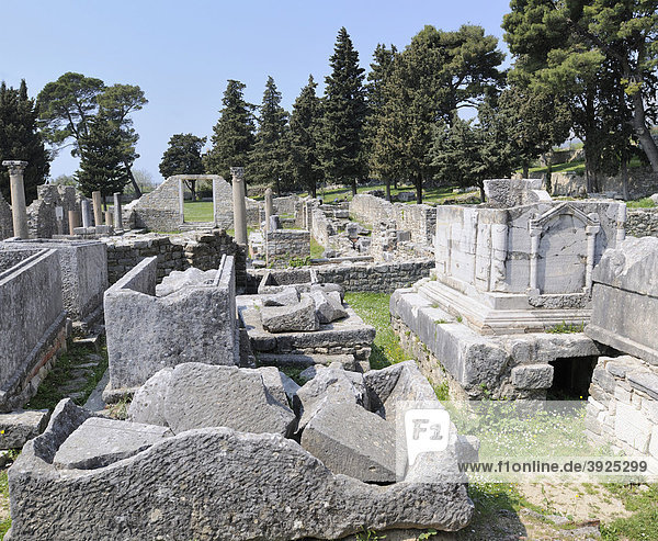Frühchristliche Basilika in Salona bei Split Kroatien Europa