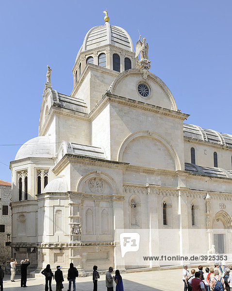 Kathedrale Sveti Jakov in Sibenik  Kroatien  Europa