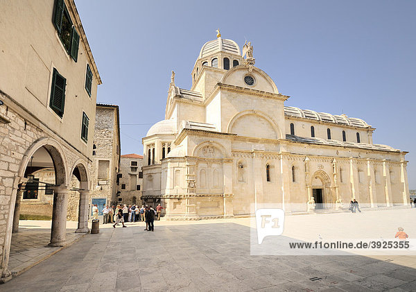 Kathedrale Sveti Jakov in Sibenik  Kroatien  Europa