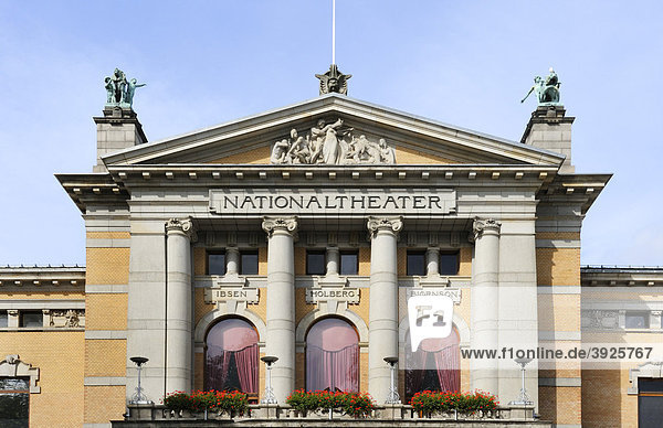 Nationaltheater von Oslo  Norwegen  Skandinavien  Nordeuropa