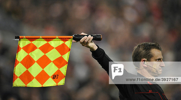 Linesmen showing a foul