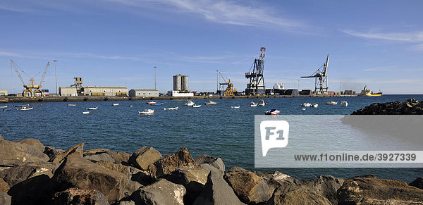 Hafen Puerto del Rosario  Fuerteventura  Kanarische Inseln  Kanaren  Spanien  Europa