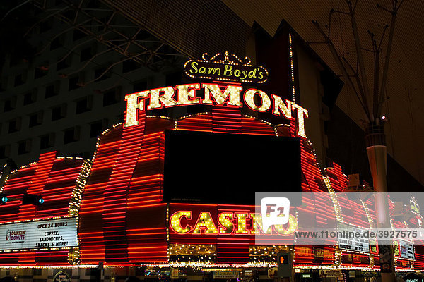 Casino in der Fremont Street im alten Las Vegas  Nevada  USA
