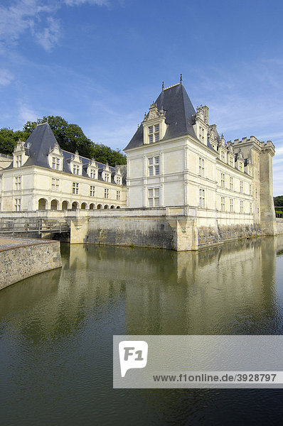 Schloss Villandry  Ch‚teau de Villandry  Indre-et-Loire  Touraine  Loire Tal  Frankreich  Europa