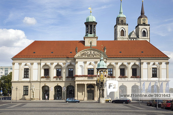 Altes Rathaus  Magdeburg  Sachsen-Anhalt  Deutschland  Europa