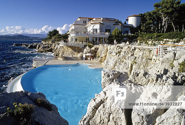 Hotel du Cap Eden Roc  Restaurant-Pavillon  Pool am Meer  südfranzösische Küste  Antibes  CÙte d'Azur  Var  Südfrankreich  Frankreich  Europa