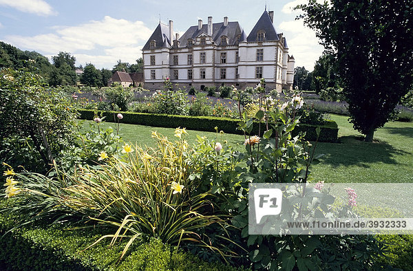 Ch‚teau de Cormatin  Schlossgarten  Burgund  SaÙne et Loire  Frankreich  Europa