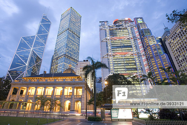 Bank of China Tower  Legislative Council Building  Hong Kong  Hongkong  China  Asien