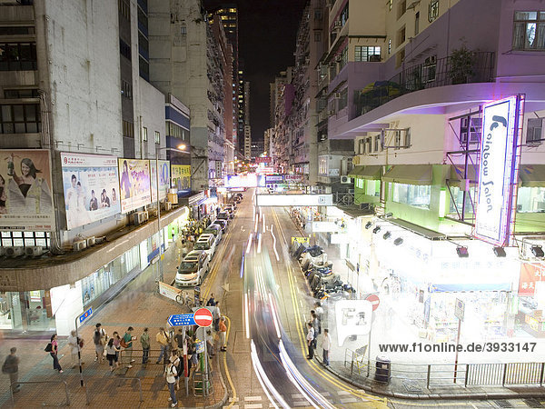 Straßenszene  Mong Kok  Kowloon  Hong Kong  China  Asien