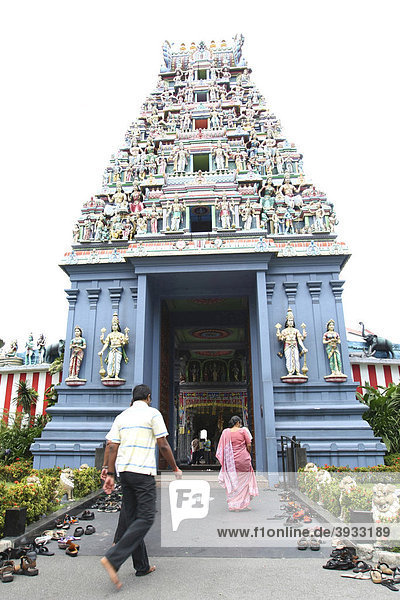 Hinduistischer Tempel  Sri Mariamman Tempel  Singapur  Asien