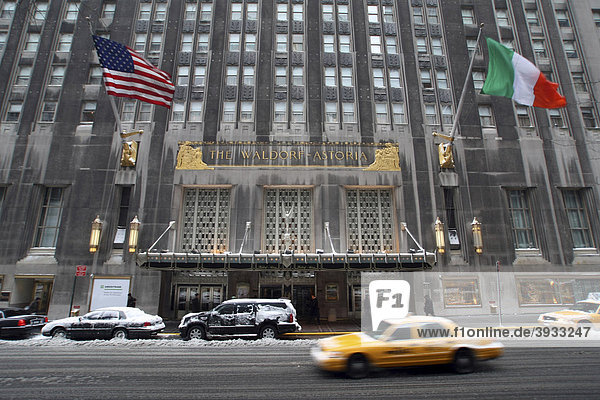 Luxushotel Waldorf Astoria an der Fifth Avenue  Midtown  Manhattan  New York City  NYC  USA  Vereinigte Staaten von Amerika