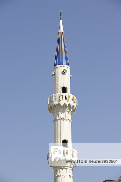 Minarett einer Moschee  Alanya  Türkei
