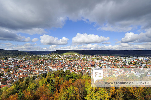 Blick über die Stadt Tuttlingen  Baden-Württemberg  Deutschland  Europa