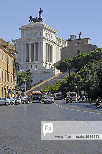 Monument des Vittorio Emanuele II  Rom  Latium  Italien  Europa
