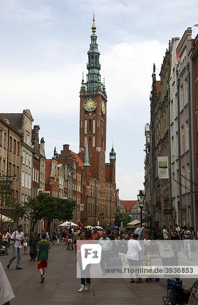 Altstadt und Rathaus  Danzig  Polen  Europa