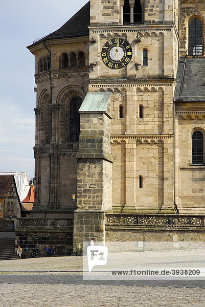 Bamberger Dom am Domplatz  UNESCO-Welterbe Bamberg  Oberfranken  Bayern  Deutschland  Europa