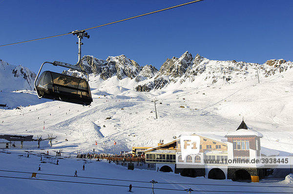 Restaurant La Marmotte  Alp Trida  Samnaun ski resort  Switzerland  Europe