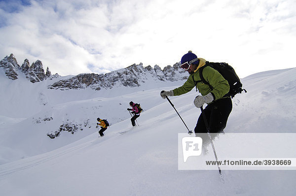 Skitour  Sextner Stein  Sexten  Hochpustertal  Südtirol  Italien  Europa