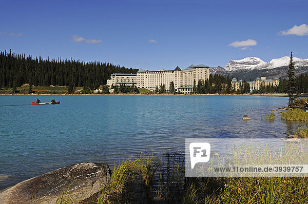 Hotel Fairmont Chateau  Lake Louise  Banff National Park  Alberta  Canada