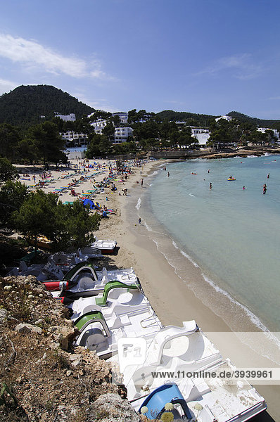 Strand  Cala S'Arenal Gran  Portinatx  Ibiza  Pityusen  Balearen  Spanien  Europa