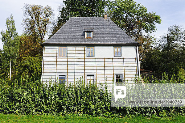 Gartenhaus von Johann Wolfgang von Goethe im Park an der Ilm  Weimar  Thüringen  Deutschland  Europa