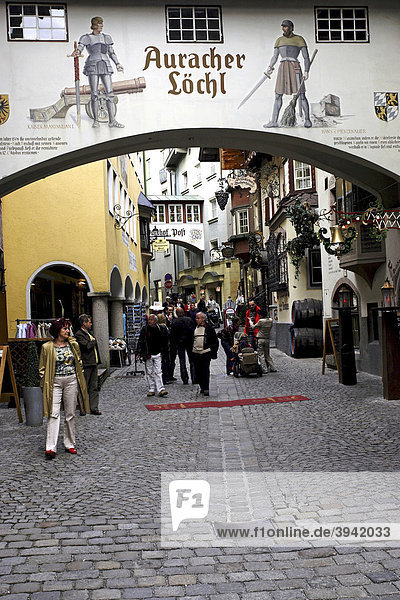 Altstadt von Kufstein mit berühmten Restaurants  Tirol  Österreich  Europa