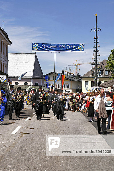 Festzug  850-Jahr-Feier  Prien  Chiemgau  Oberbayern  Bayern  Deutschland  Europa
