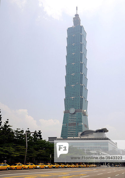 101 Tower und Taxis  Taipeh  Taiwan  Asien