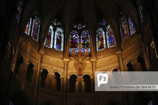 Apsis  Kathedrale Saint Jean  Lyon  DÈpartement RhÙne  Region RhÙne-Alpes  Frankreich  Europa