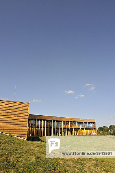 Das Niedrigenergiehaus des Slunakov Zentrums für Umweltschutz- und Lehrtätigkeiten Design des Projektil Architekti Studio Architektenbüros in Horka nad Moravou bei Olomouc Olmütz Tschechische Republik Europa
