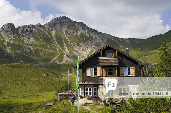 Landsberger Hütte  Vilstal  Tannheimertal  Außerfern  Tirol  Österreich  Europa