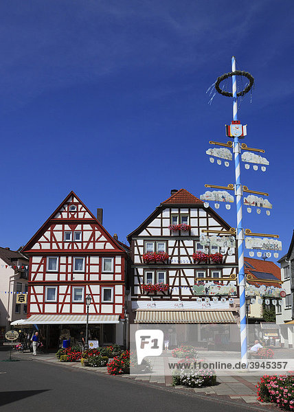 Am Marktplatz von Bad Orb Main-Kinzig-Kreis Hessen Deutschland Europa