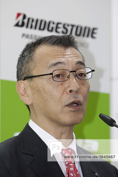Toru Tsuda Vorstand und Vorstandsvorsitzender Bridgestone Europa Reifenhersteller auf der 63. Internationalen Automobilausstellung IAA 2009 in Frankfurt am Main Hessen Deutschland Europa