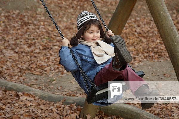 Girl on a swing