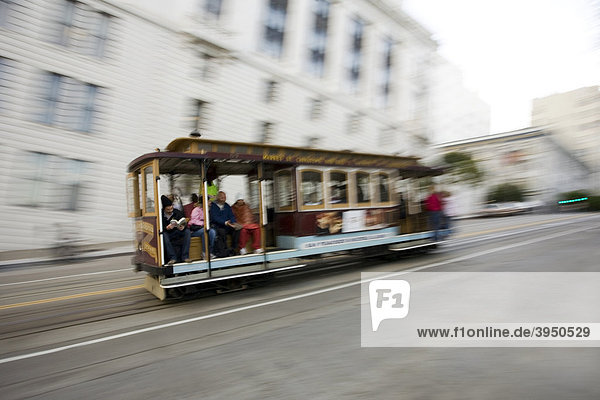 Cable Car  San Francisco  Downtown  Kalifornien  Vereinigte Staaten von Amerika  USA