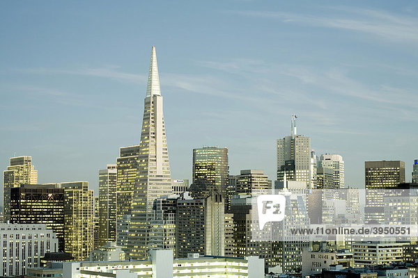 Blick auf Finanzviertel  San Francisco Downtown  Kalifornien  Vereinigte Staaten von Amerika  USA