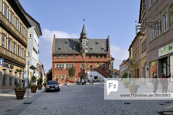 Neues Rathaus von 1515  Ochsenfurt  Franken  Bayern  Deutschland