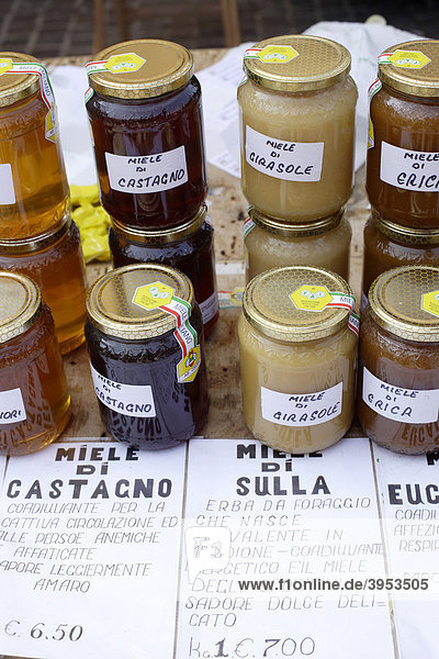 Honig  Wochenmarkt  Bardolino  Venetien  Italien  Europa