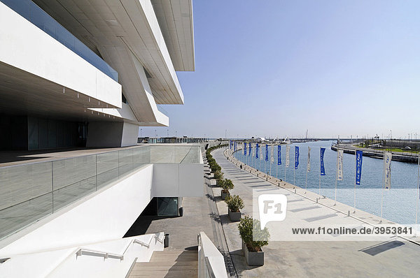 Veles e Vents  Architekt David Chipperfield  Port Americas Cup  Hafen  Gebäude  Valencia  Spanien  Europa