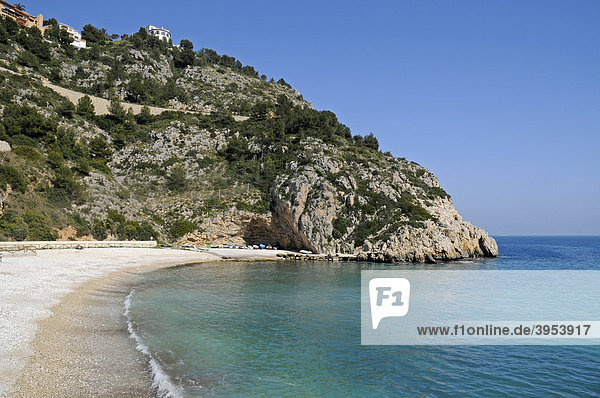 Playa Granadella, Strand, Küste, Mittelmeer, Javea, Costa Blanca, Alicante, Spanien, Europa